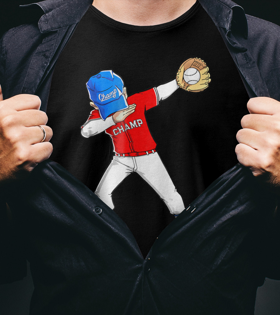 Champ Dabbing Baseball Dab Dance T-Shirt