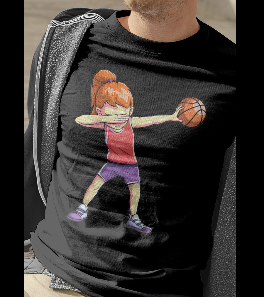 Dabbing Basketball Girl Dab Dance Pose T-Shirt