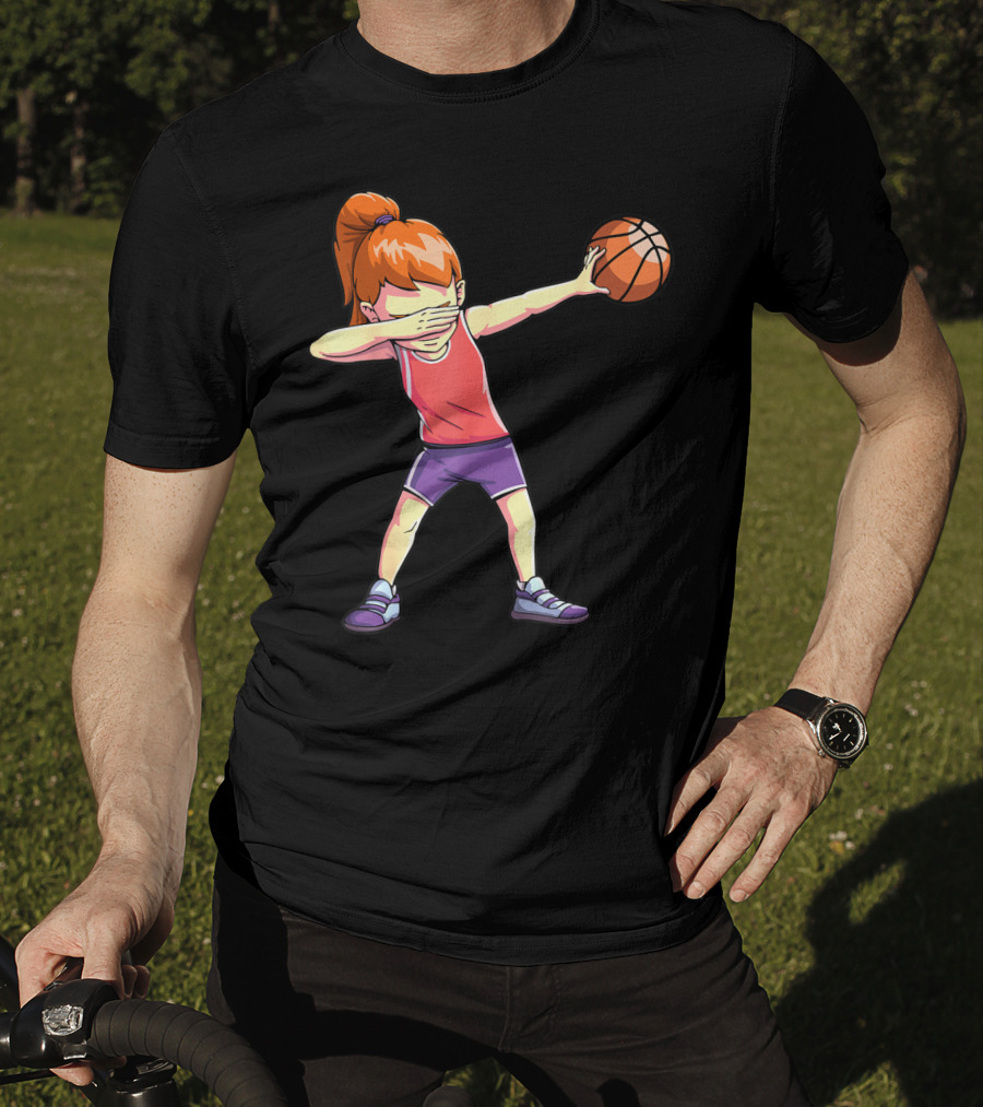 Dabbing Basketball Girl Dab Dance Pose T-Shirt