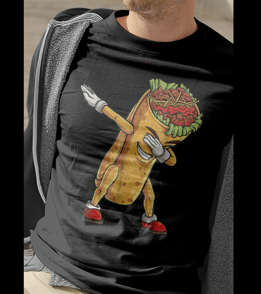 Dabbing Burrito Celebration Cinco De Mayo T-Shirt