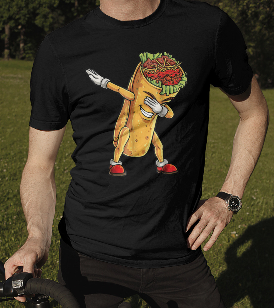 Dabbing Burrito Celebration Cinco De Mayo T-Shirt