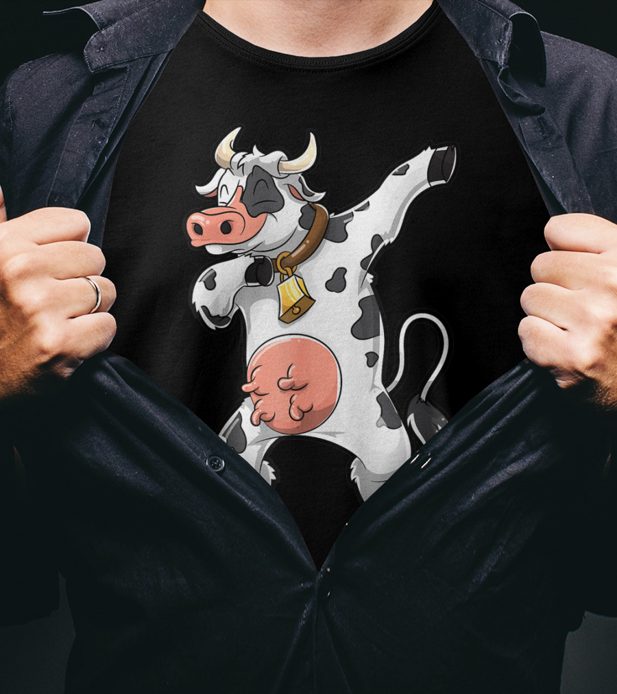 Dabbing Cow Dance Funny Cows Farm Farmer Dab T-Shirt
