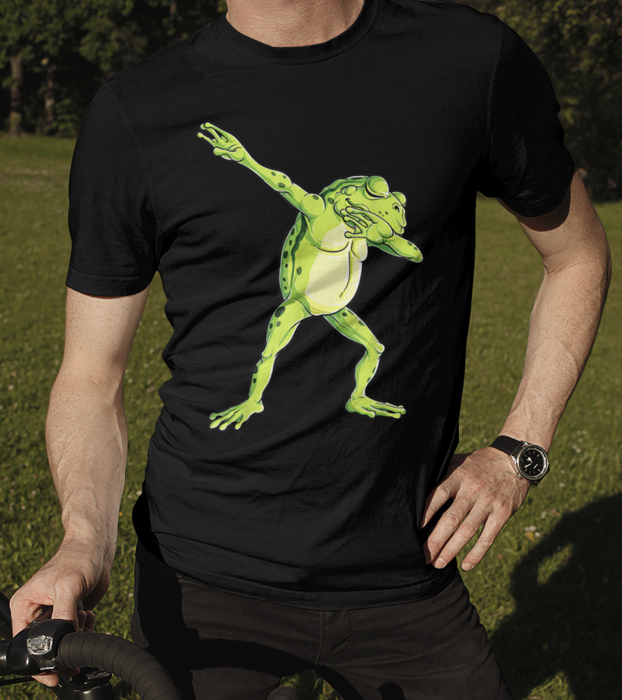 Kids Funny Dabbing Frog Animal Dab T-Shirt