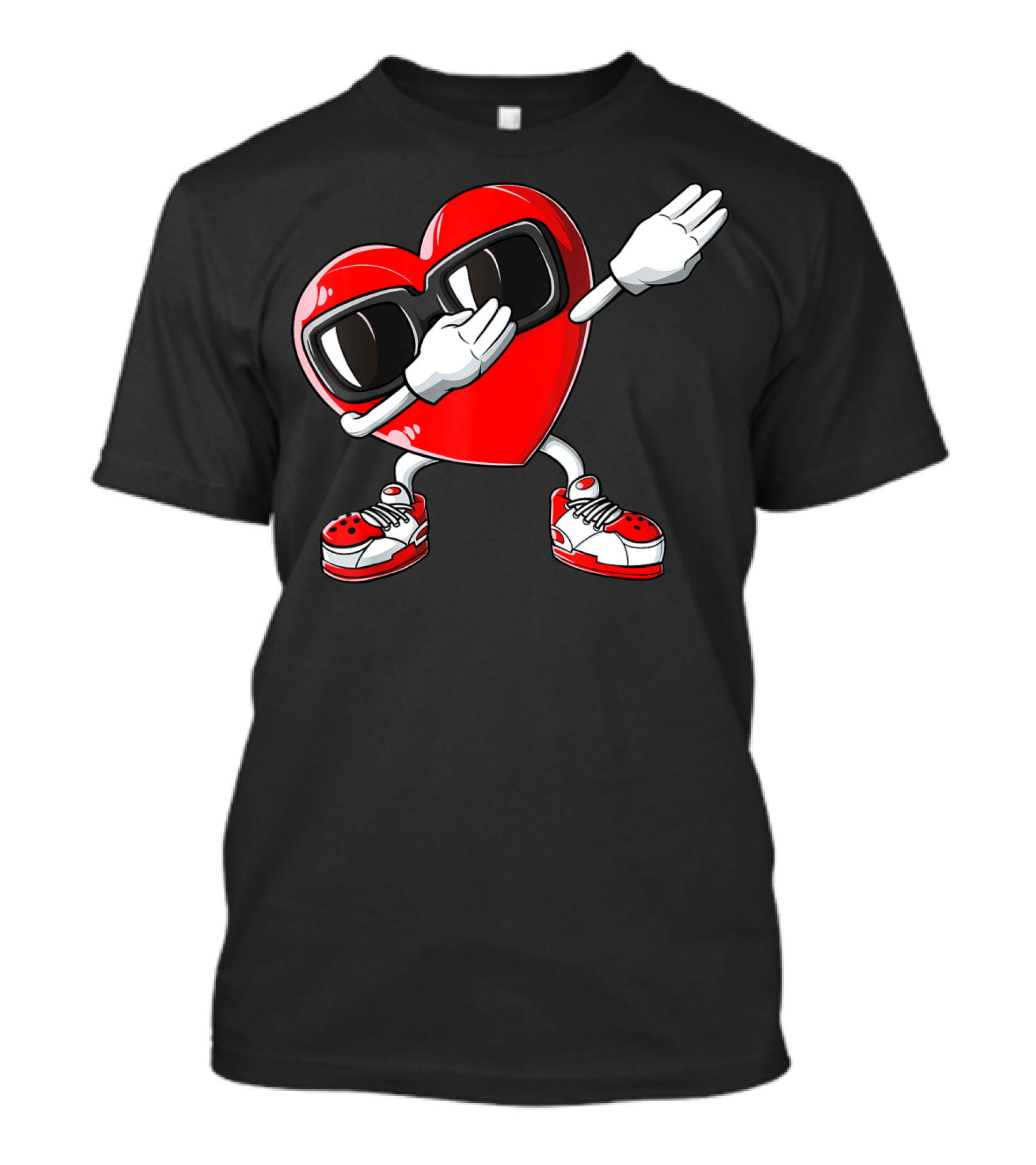 Valentines Day Dabbing Heart Funny Love Dab Boys T-Shirt