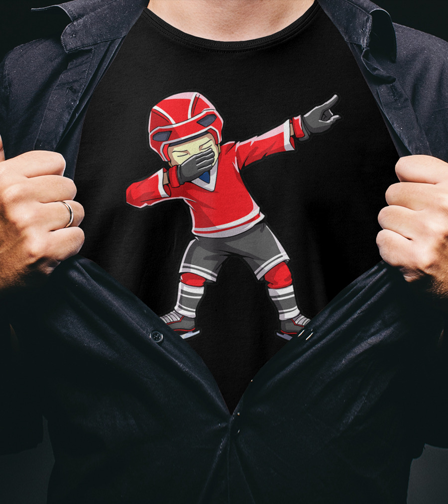 Dabbing Hockey Player Boys Men Kids Dab Squad T-Shirt