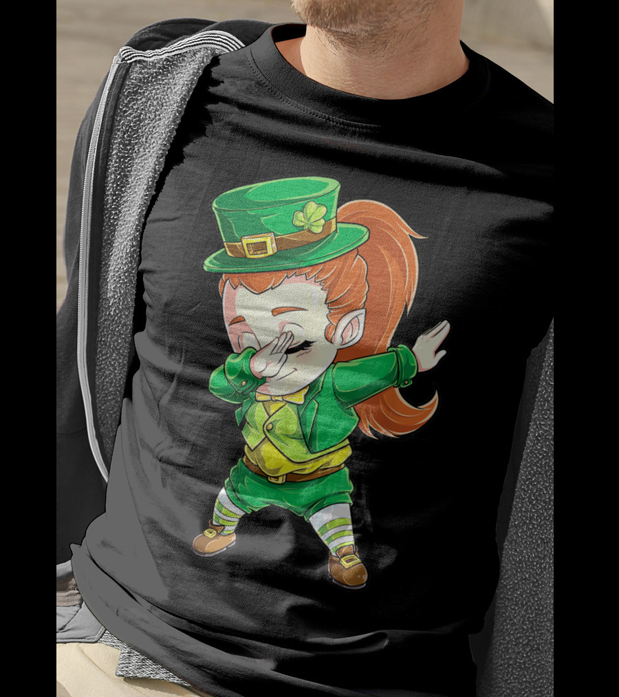 Dabbing Leprechaun St. Patrick's Day Animation T-Shirt