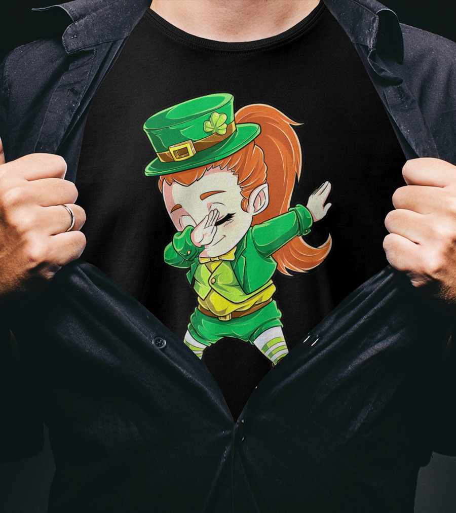 Dabbing Leprechaun St. Patrick's Day Animation T-Shirt