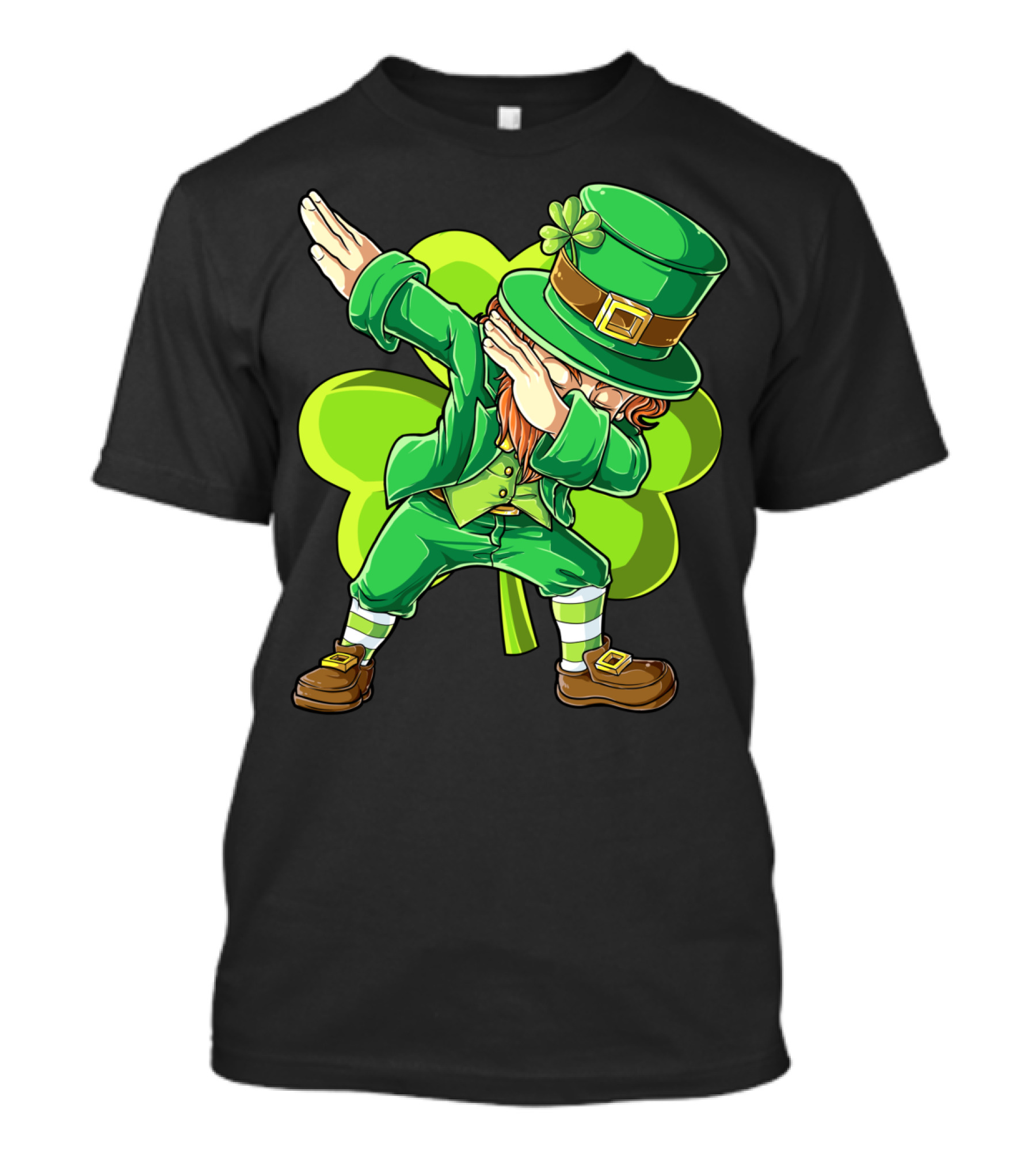 Dabbing Leprechaun Green Clover St Patricks Day Dab T-Shirt