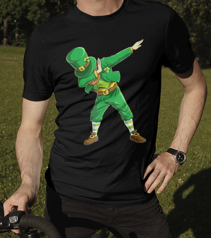 Dabbing Leprechaun St Patricks Day Boys Dab Dance Pose T-Shirt