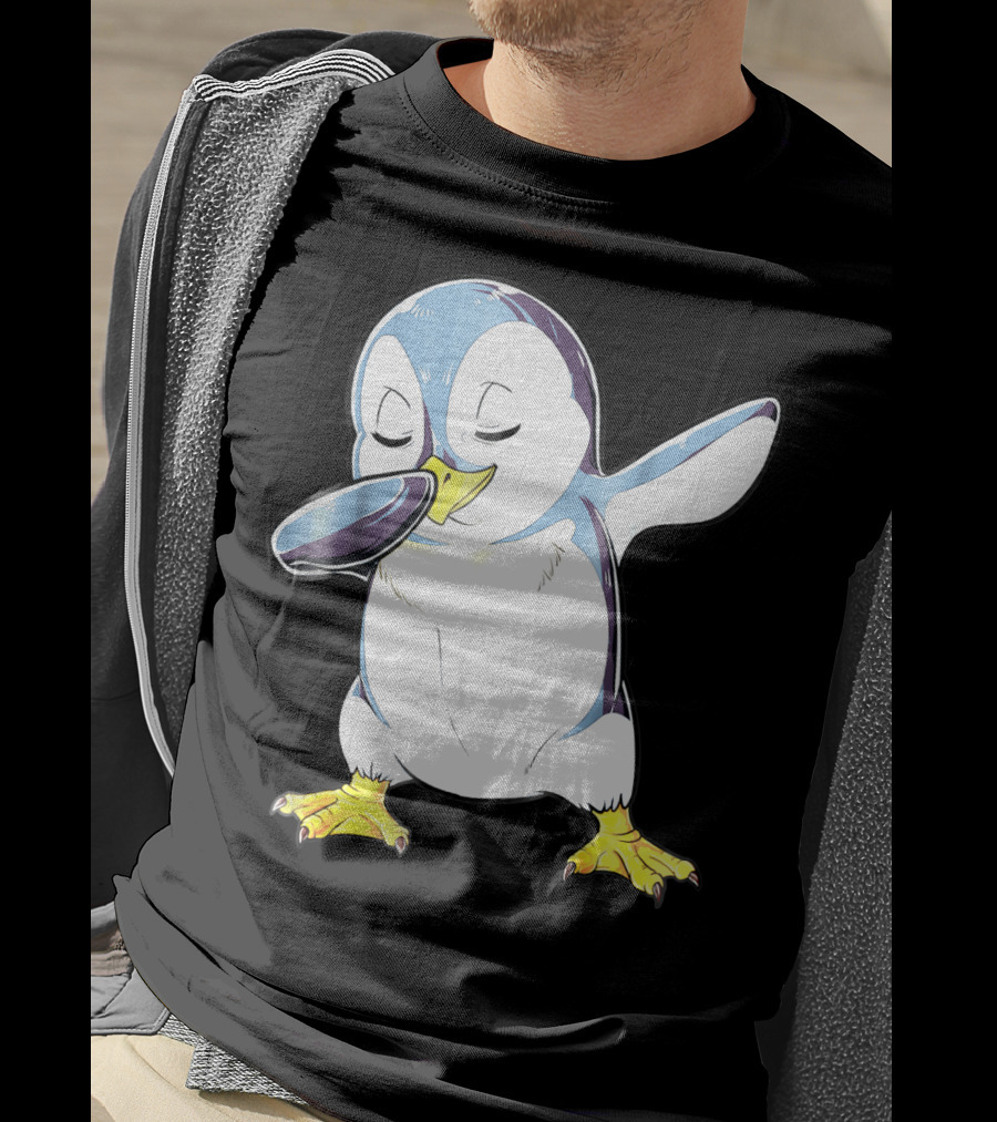 Dabbing Penguin Kids Boys Funny Dab Dance Bird Cute Fun T-Shirt