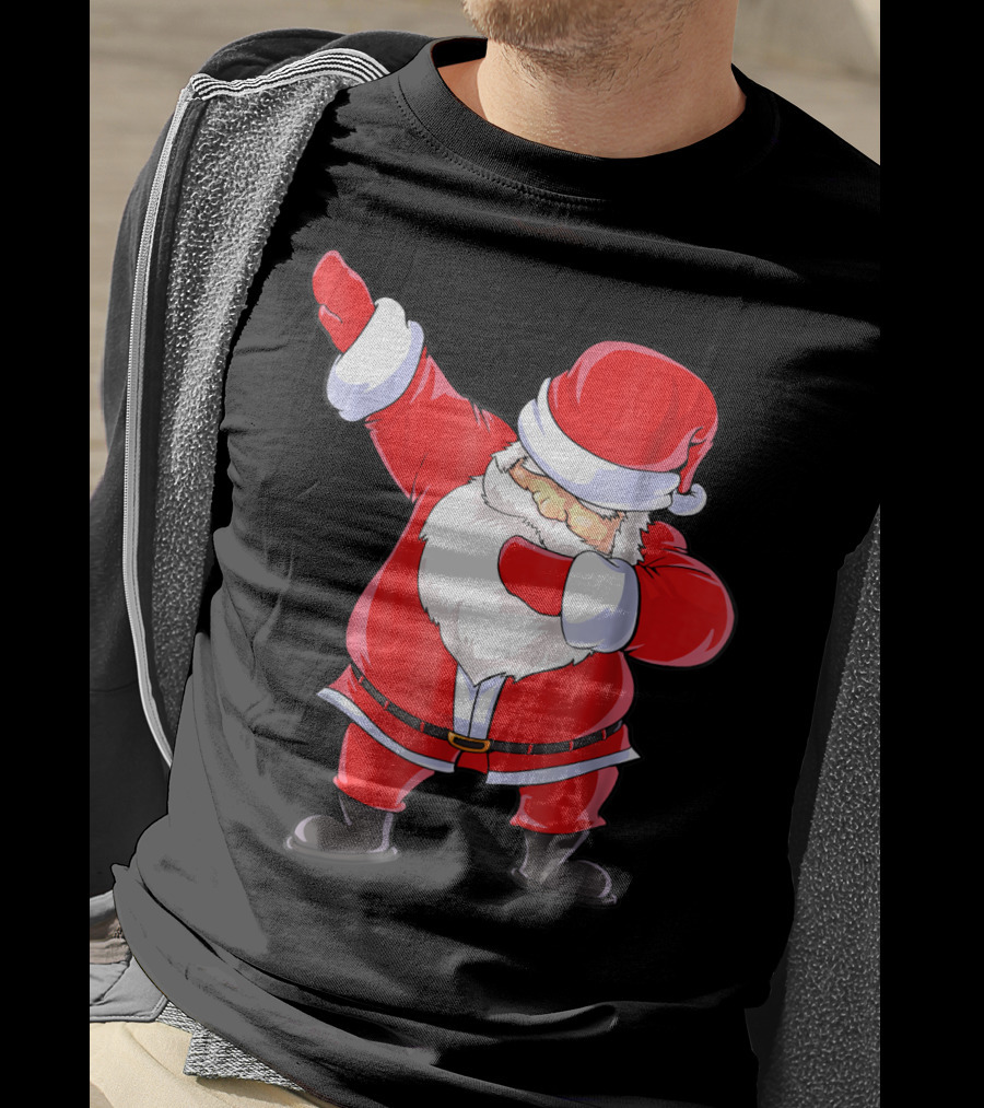 Santa Claus Dabbing Christmas Funny Dab T-Shirt