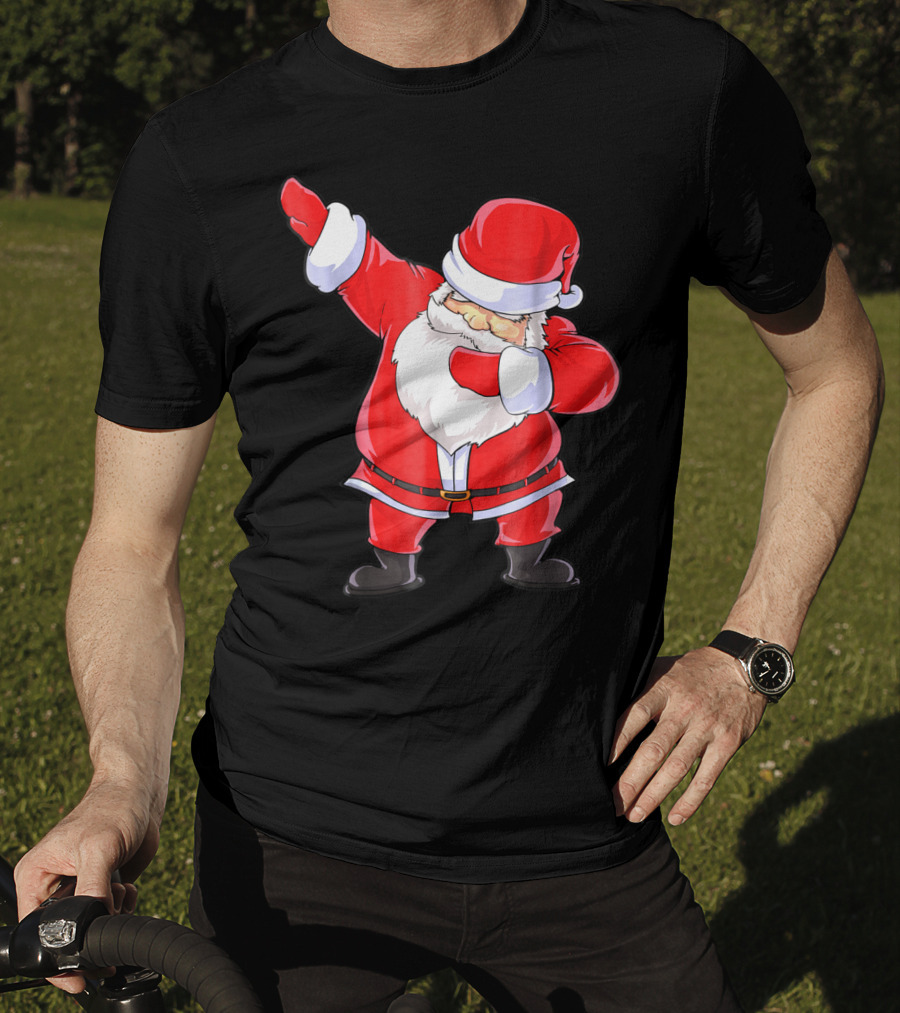 Santa Claus Dabbing Christmas Funny Dab T-Shirt