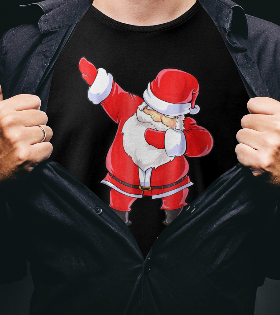 Santa Claus Dabbing Christmas Funny Dab T-Shirt