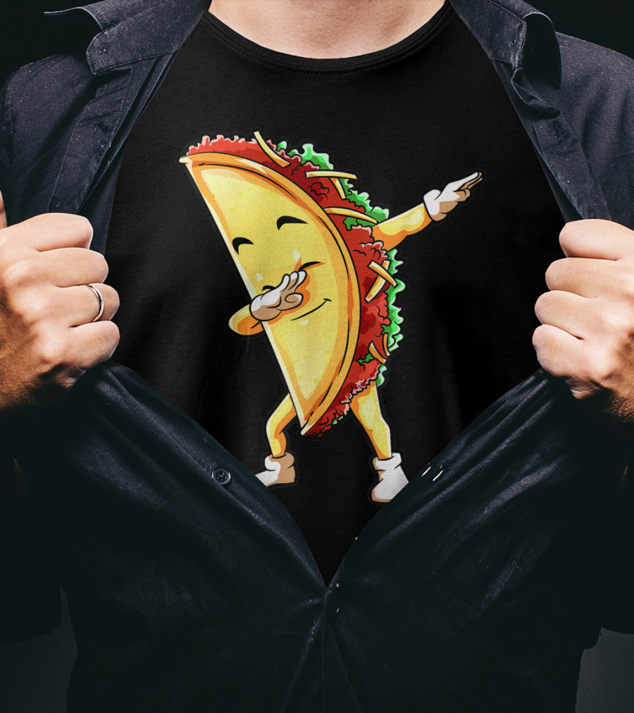 Dabbing Taco Funny Cinco De Mayo Mexican Food Lover Dab T-Shirt