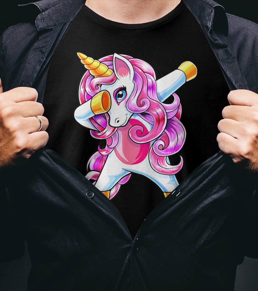 Dabbing Unicorn Birthday Girls Cute Unicorn T-Shirt