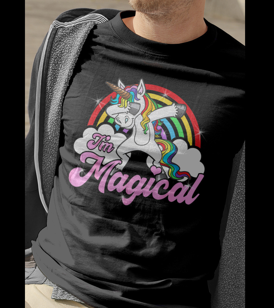 I'm Magical Dabbing Unicorn Rainbow T-Shirt
