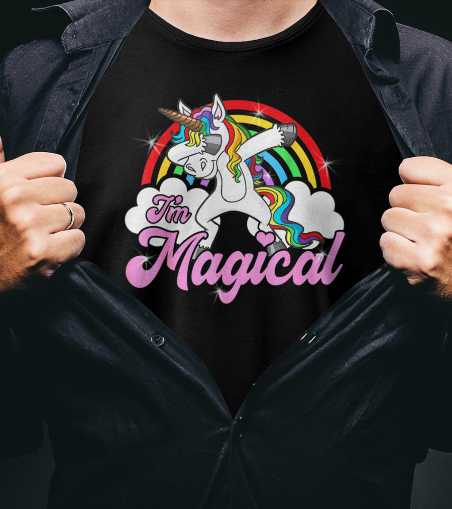 I'm Magical Dabbing Unicorn Rainbow T-Shirt