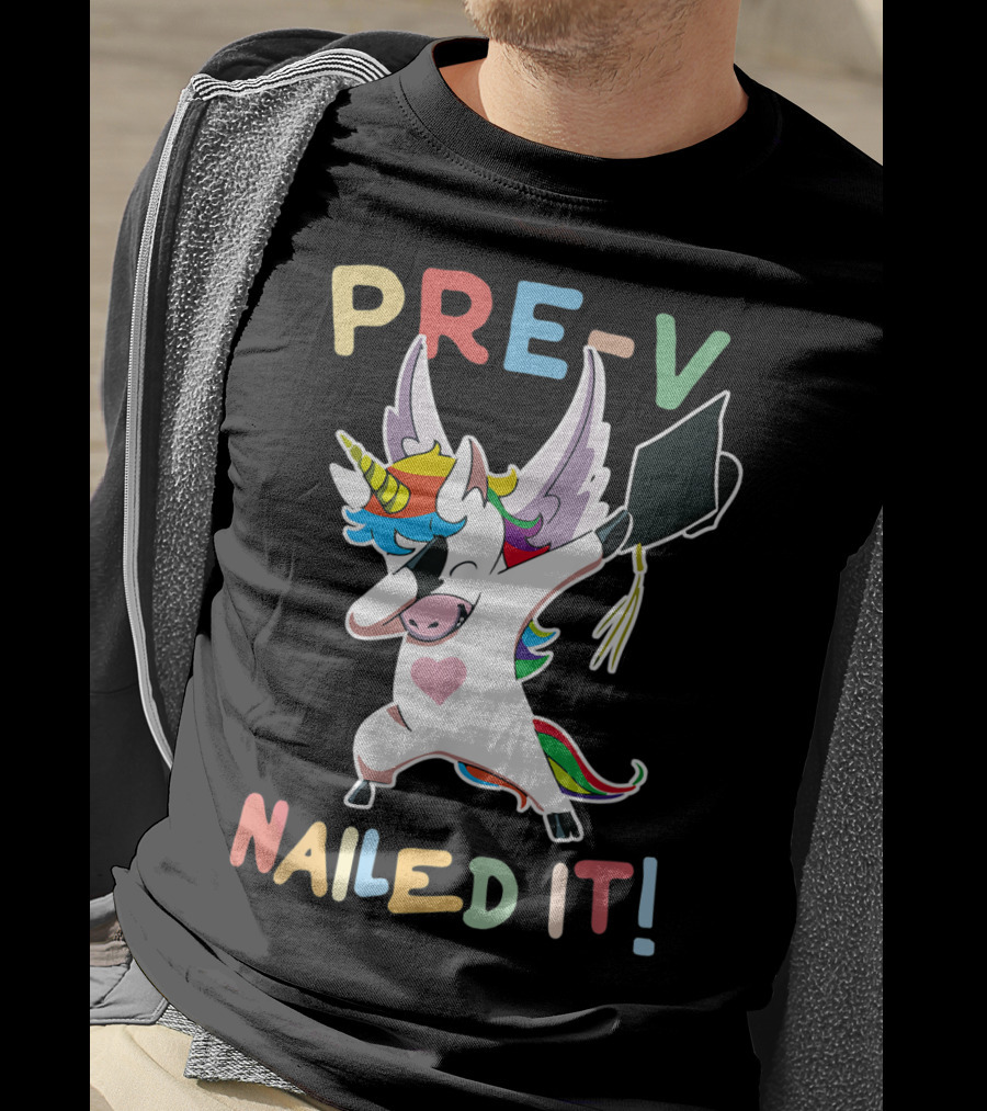 PRE-K Nailed It Dabbing Unicorn Graduate Graduation T-Shirt