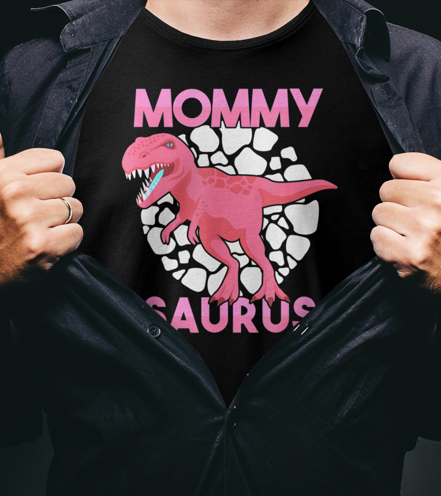 Mommy Saurus Dinosaur Lover Tyrannosaurus Rex Family T-Shirt