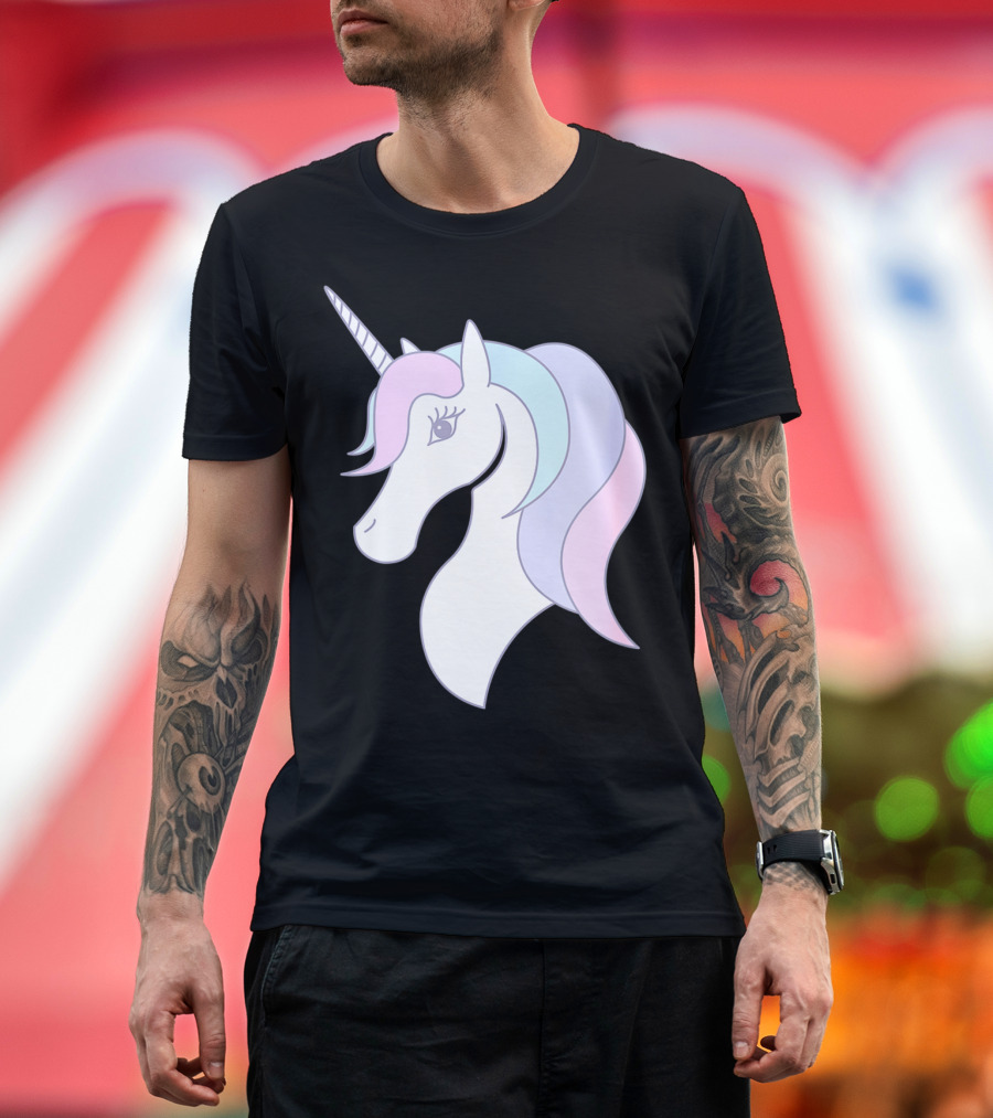 Fabulous Unicorn Pastel Colors For Women Girls T-Shirt