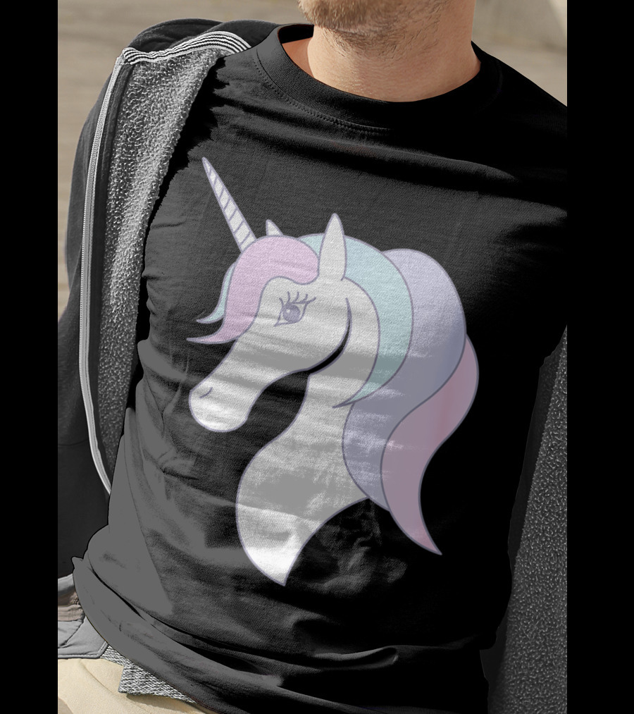 Fabulous Unicorn Pastel Colors For Women Girls T-Shirt