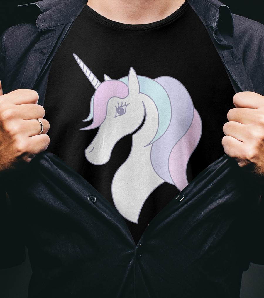 Fabulous Unicorn Pastel Colors For Women Girls T-Shirt