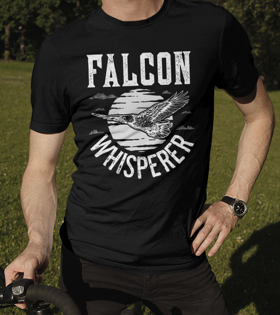 Falcon Whisperer Vintage Falconry Hunter Bird Flying T-Shirt