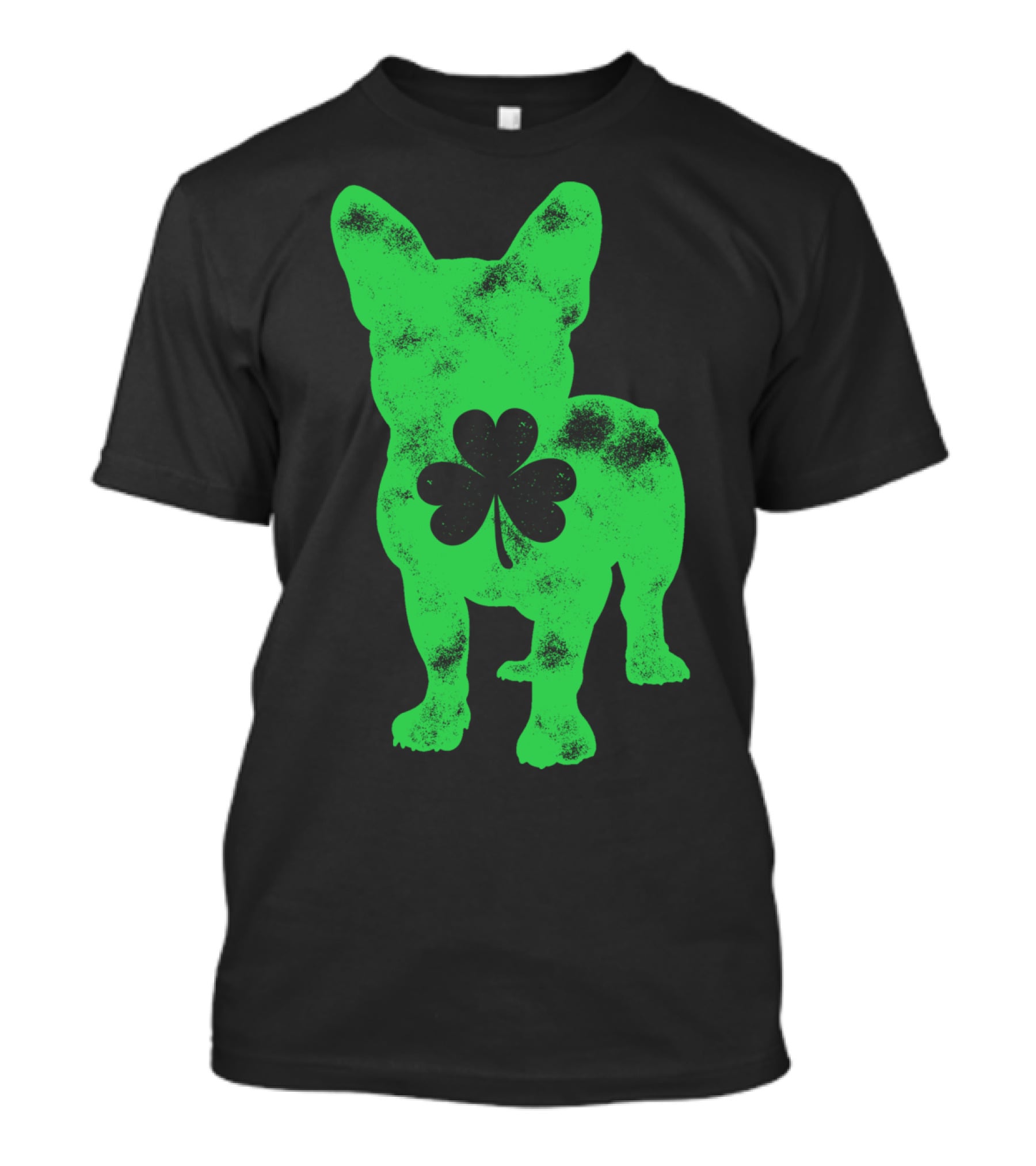 French Bulldog Shamrock St Patricks Day Men Dog T-Shirt