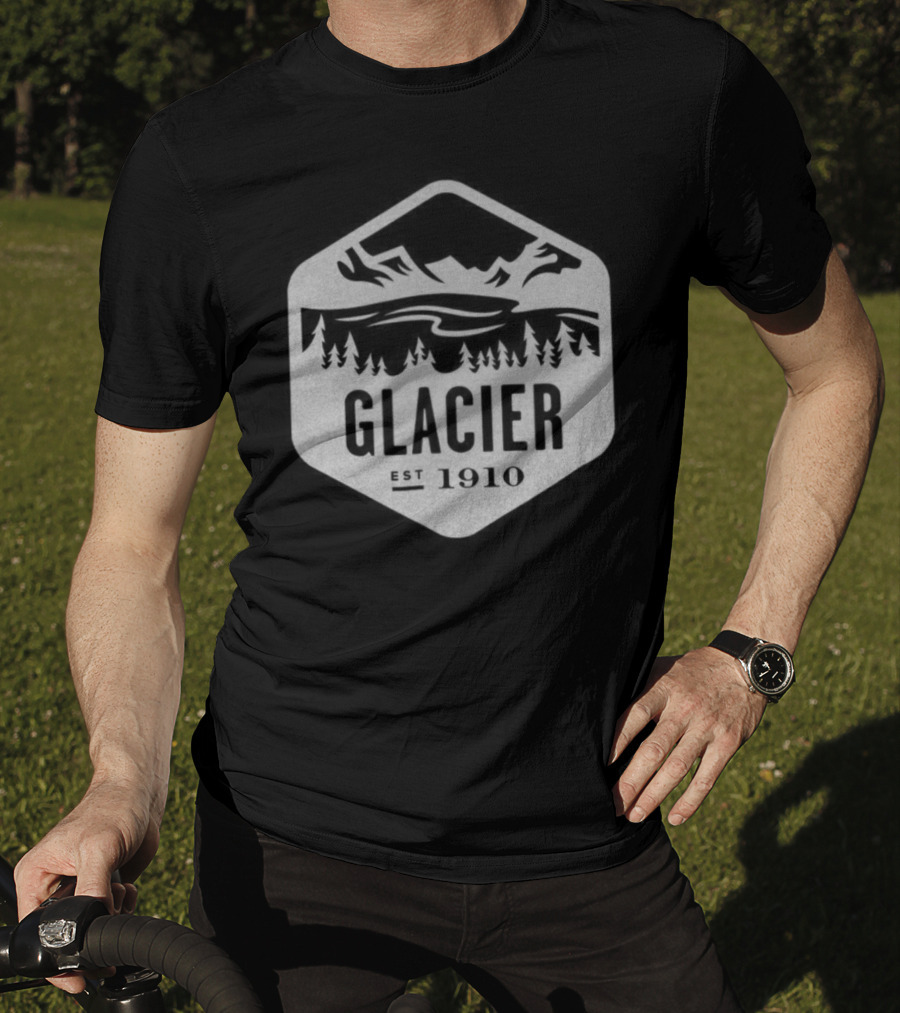 Glacier National Park Est 1910 Mountain Landscape T-Shirt