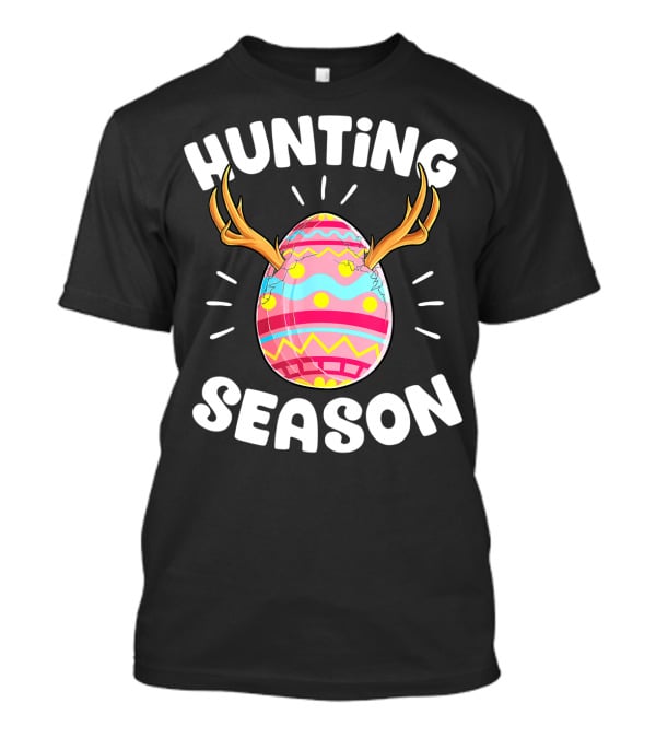Hunting Season Easter Egg Antlers Women T-Shirt