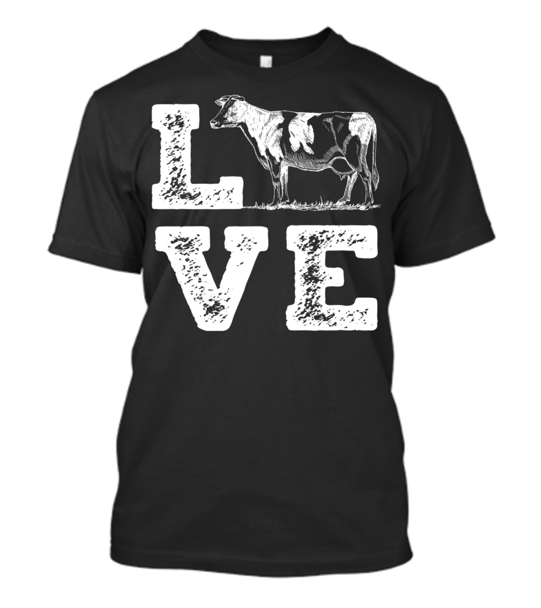 LOVE Cow I Love Cows Cow Lovers Farm Farmers T-Shirt
