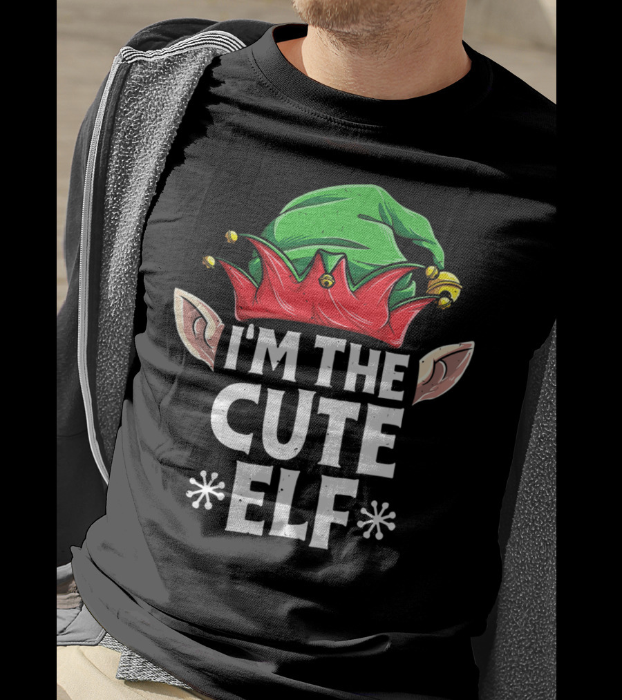 I'm The Cute Elf With Green Hat And Red Ears T-Shirt