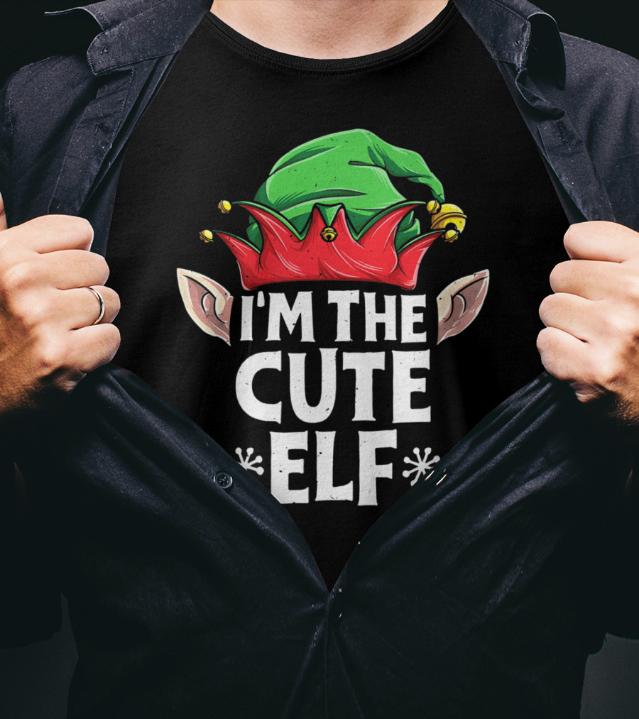 I'm The Cute Elf With Green Hat And Red Ears T-Shirt