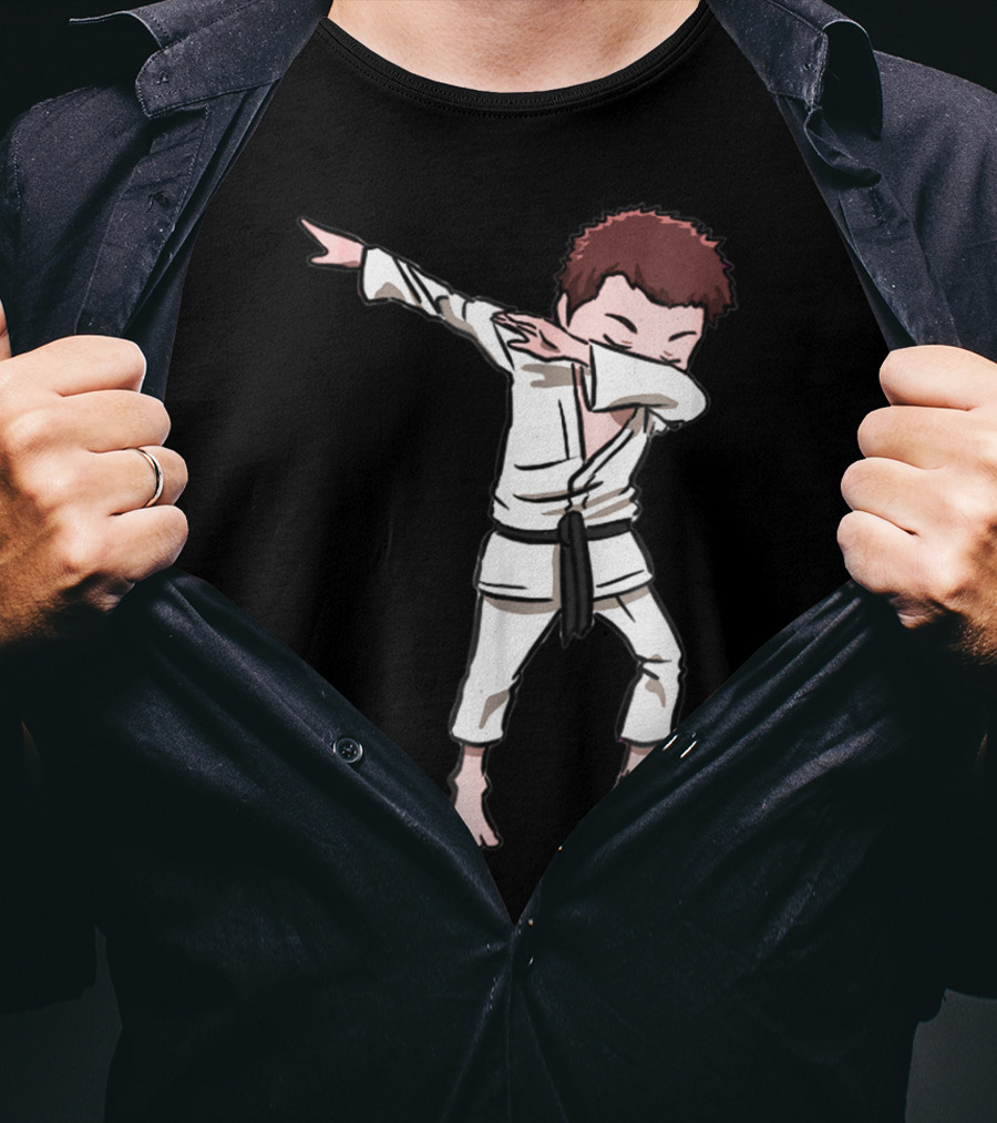 Karate Taekwondo Dabbing Boy Funny Dab Martial Arts Kid T-Shirt