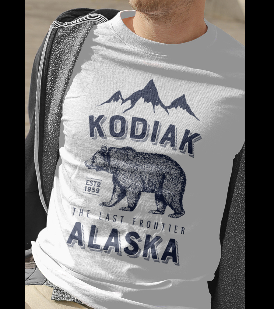 Kodiak Alaska The Last Frontier Bear Est. 1959 T-Shirt