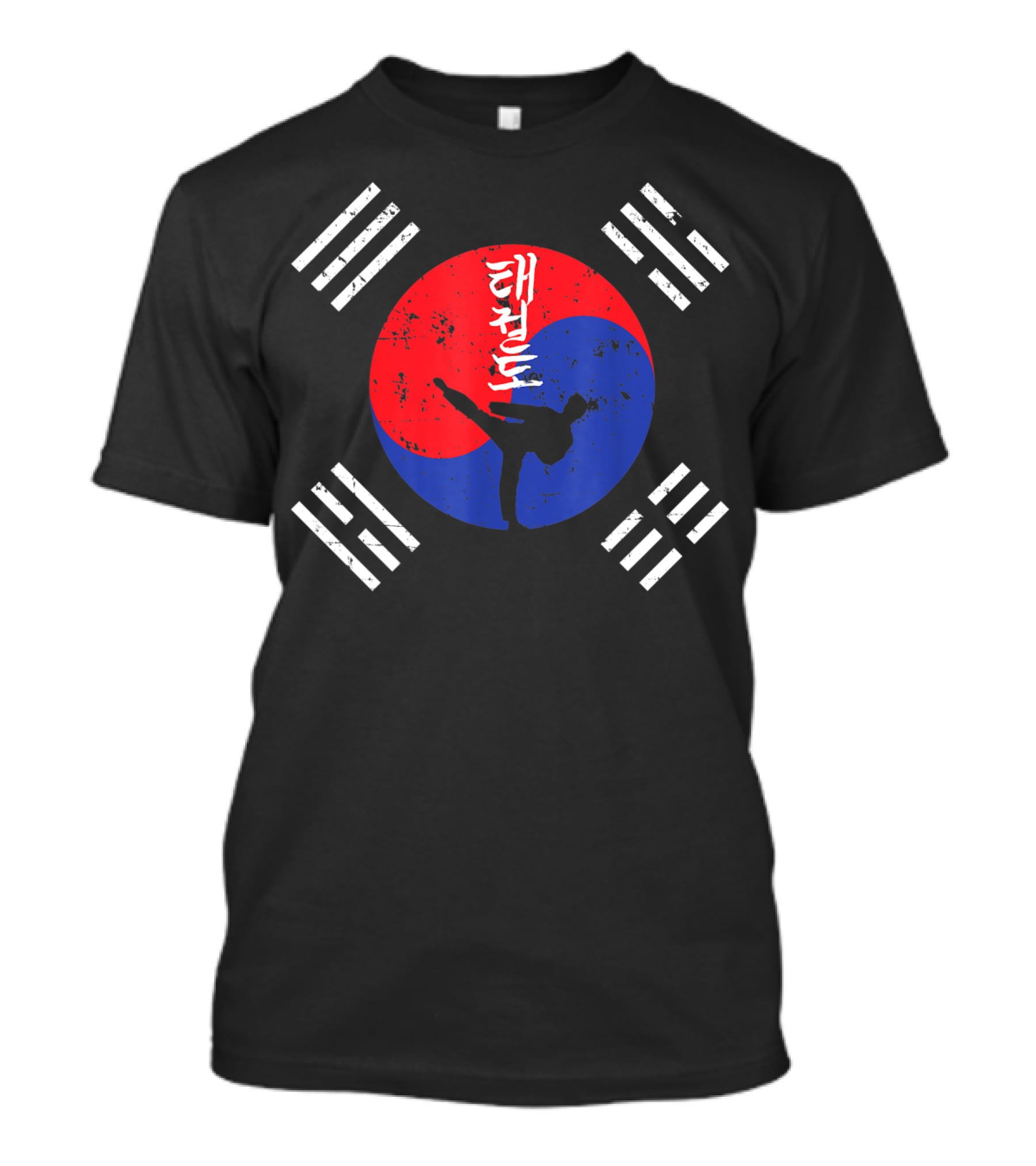 Korean Taekwondo Taegeukki Martial Arts Kids Adults T-Shirt
