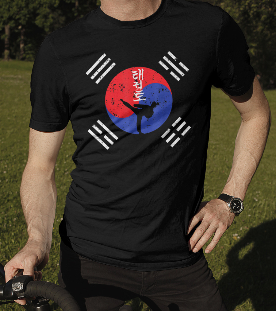 Korean Taekwondo Taegeukki Martial Arts Kids Adults T-Shirt