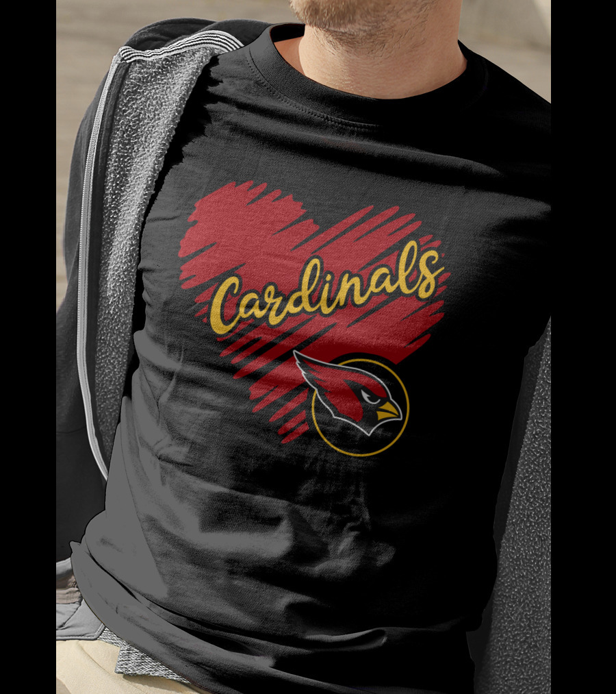 Cardinals Heart T-Shirt
