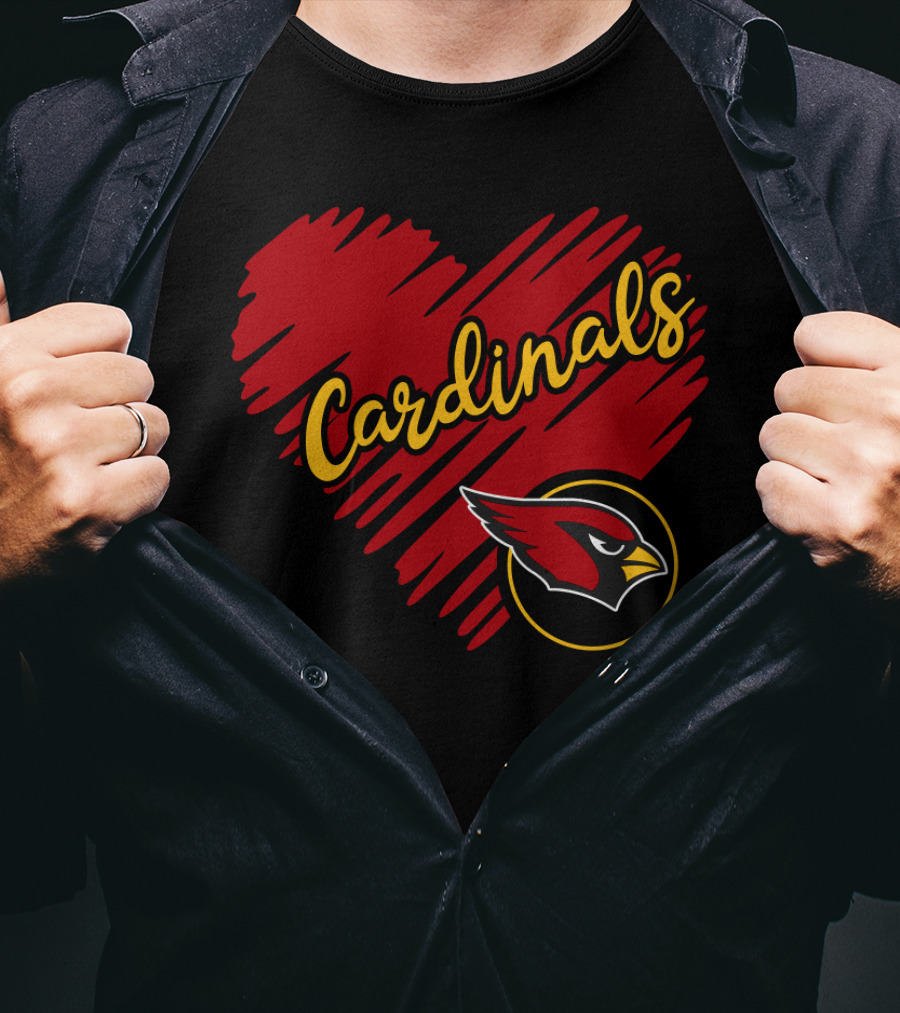 Cardinals Heart T-Shirt