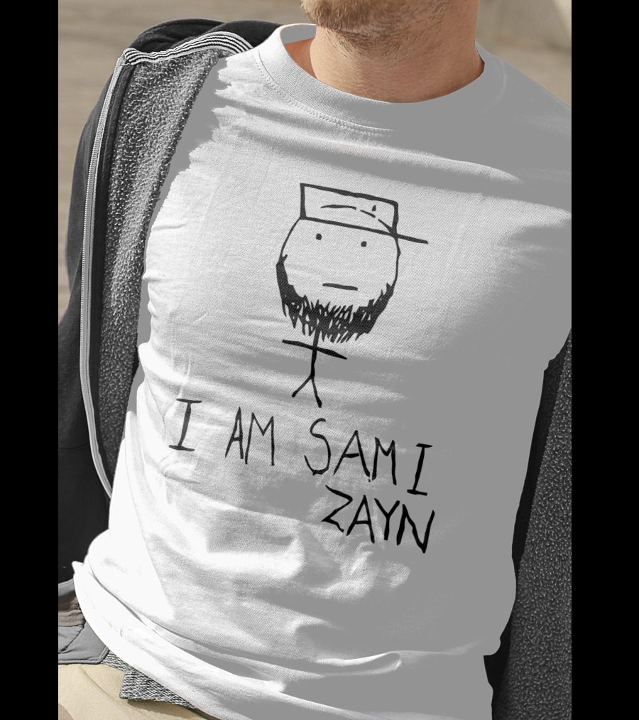 I Am Sami Zayn Stick Figure Drawing T-Shirt