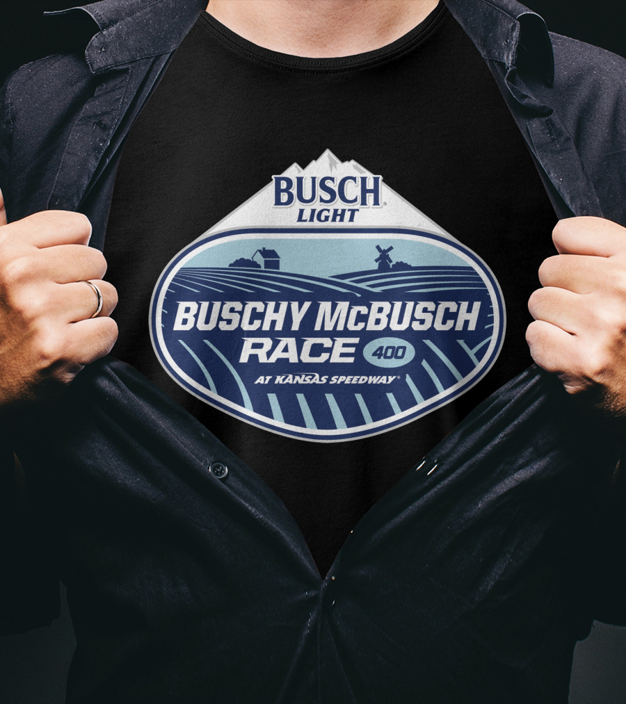 Busch Light Buschy McBusch Race 400 At Kansas Speedway T-Shirt