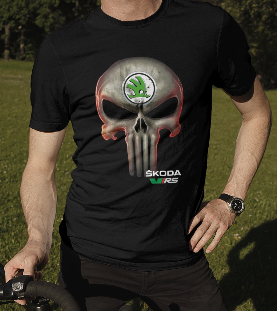 Škoda VRS Skull Punisher Emblem T-Shirt