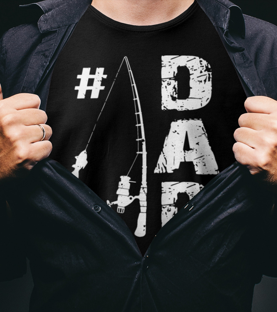 Dad Fishing Rod And Fish T-Shirt