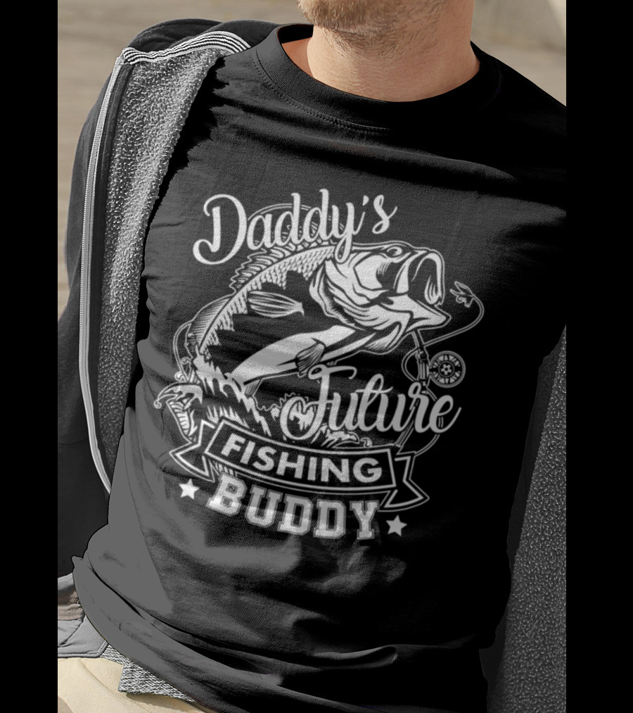 Daddy's Future Fishing Buddy Fish T-Shirt