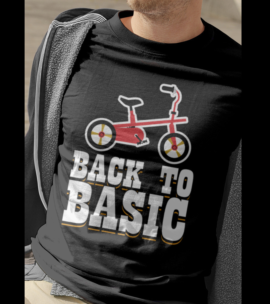 Back To Basic Red Tricycle T-Shirt