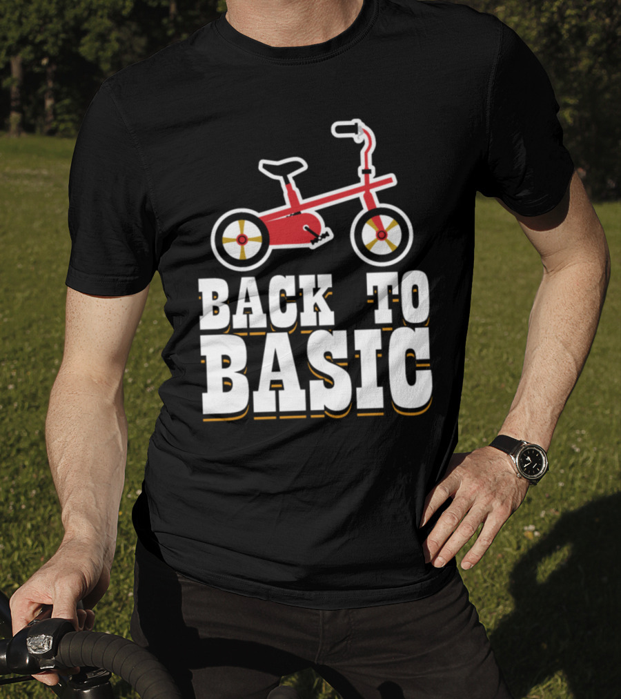Back To Basic Red Tricycle T-Shirt