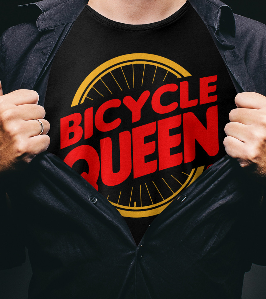 Bicycle Queen Bicycle Wheel T-Shirt