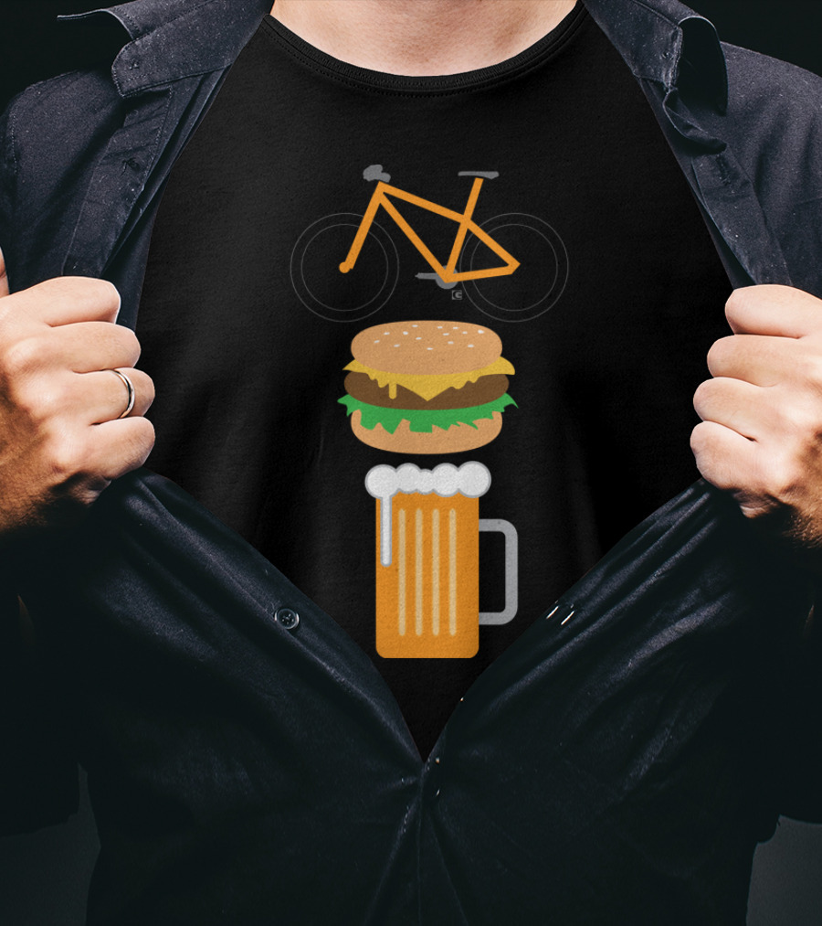 Bike Burger And Beer Trio T-Shirt