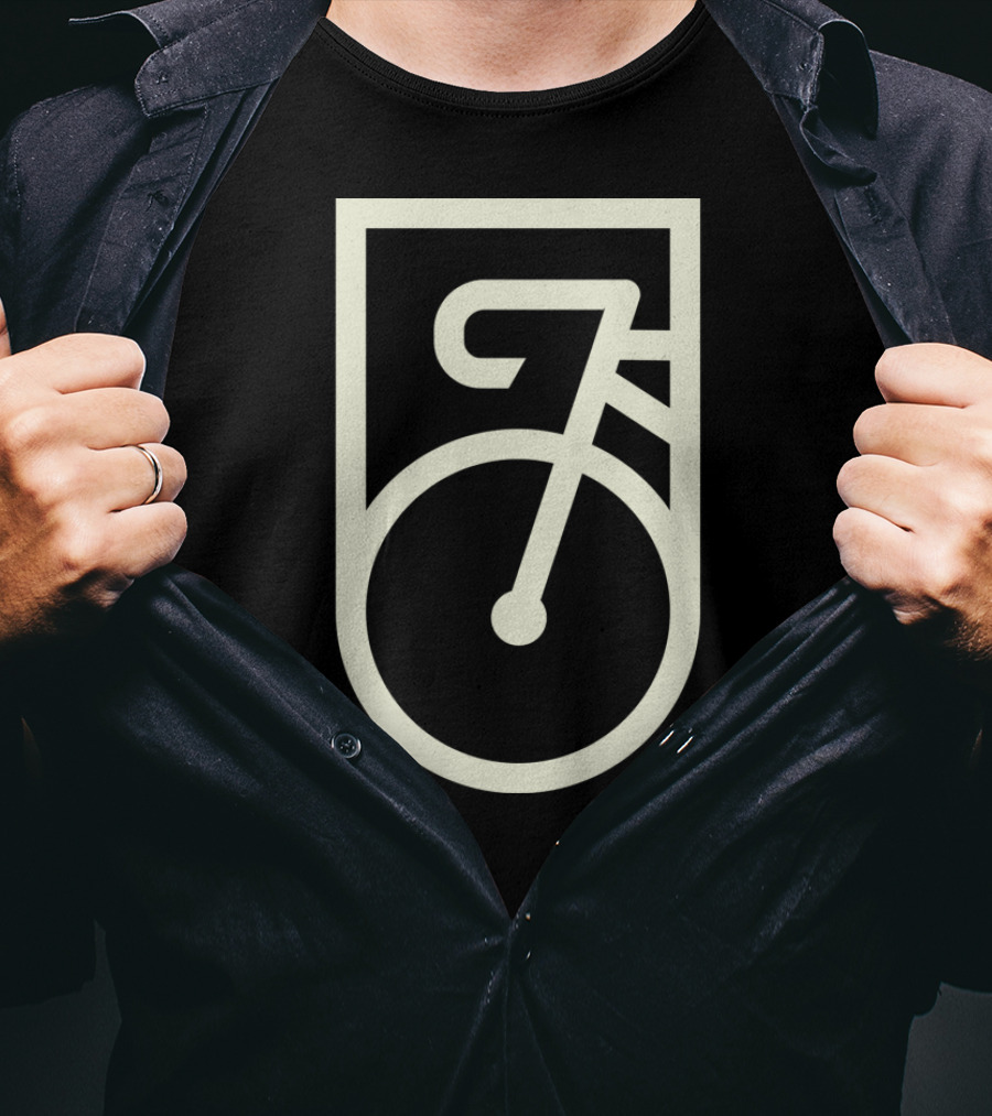 Bike Shield Icon Minimalist T-Shirt
