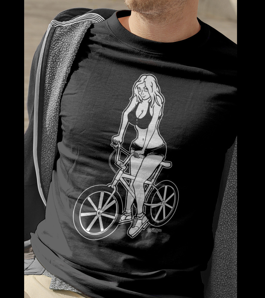 BMX Girl BustedTees T-Shirt